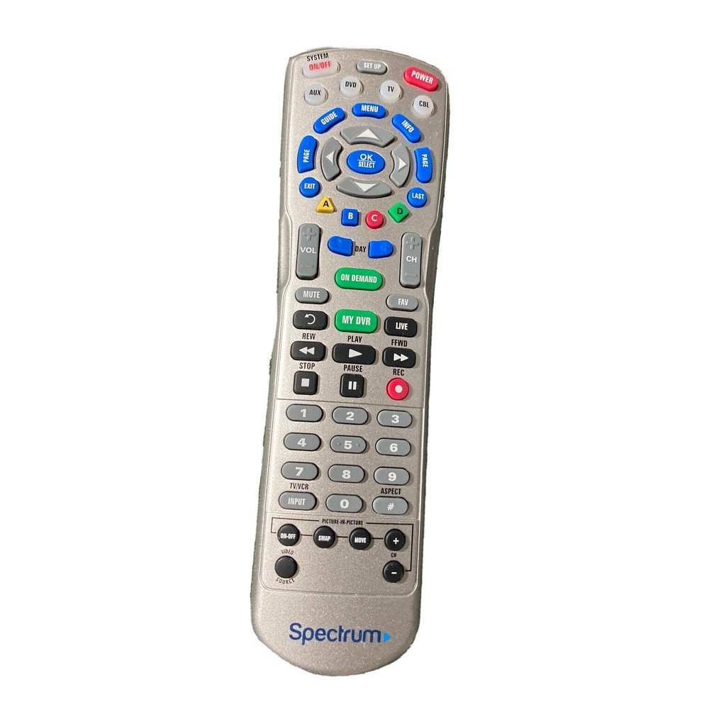 Spectrum Charter 4-Device Universal Remote 0CAP TV DVD DVR HDTV Cable1060BC3-078